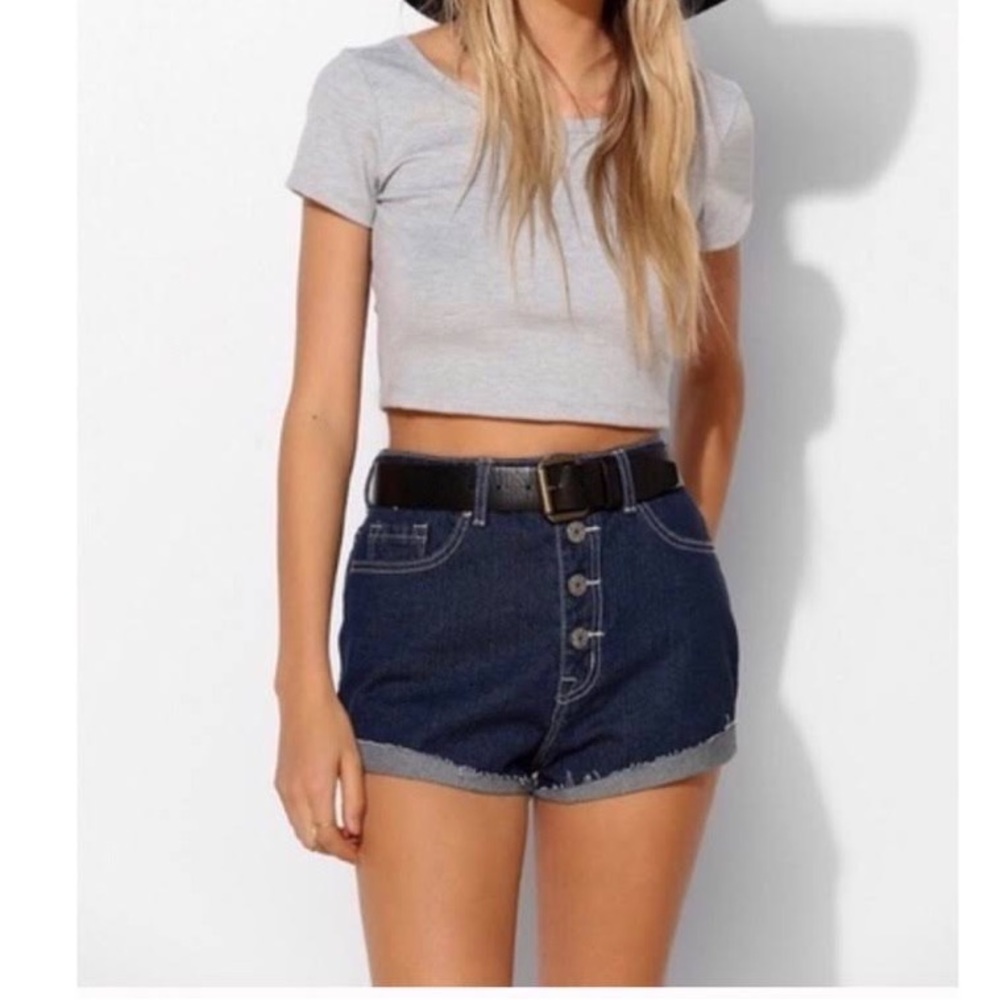 NWT! URBAN OUTFITTERS BDG Super High Rise Foxy Shorts in Vintage De, Siz…